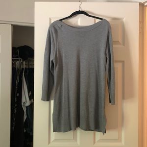 Grey sweater tunic